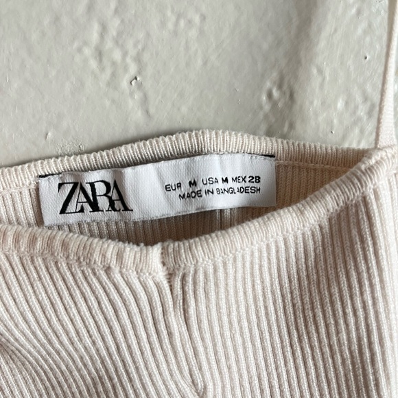 ZARA | Ribbed Halter Top | M - Picture 3 of 4
